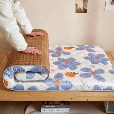 新款单人床日式榻榻米藤席双用床垫 0.8*1.9m（约4cm厚） 向阳花
