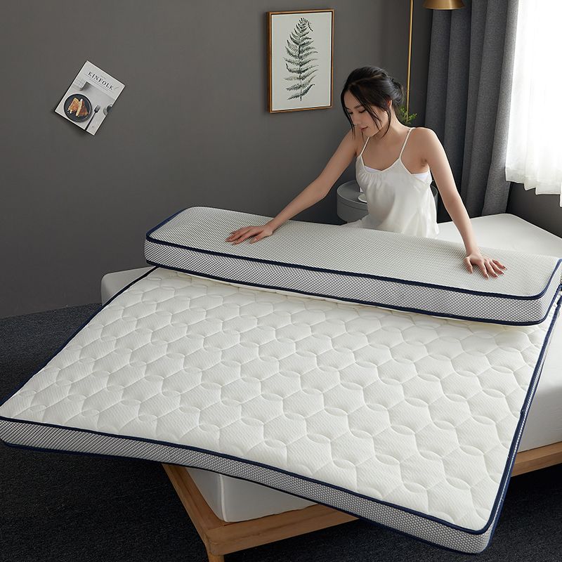 2024新款-升级款乳胶记忆棉床垫（6.5cm-10cm） 0.9*2.0 白色经典6.5公分