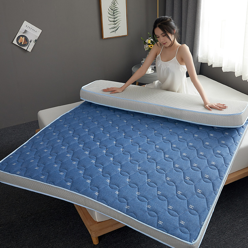 2024新款-升级款乳胶记忆棉床垫（6.5cm-10cm） 0.9*2.0 蓝色星空6.5公分