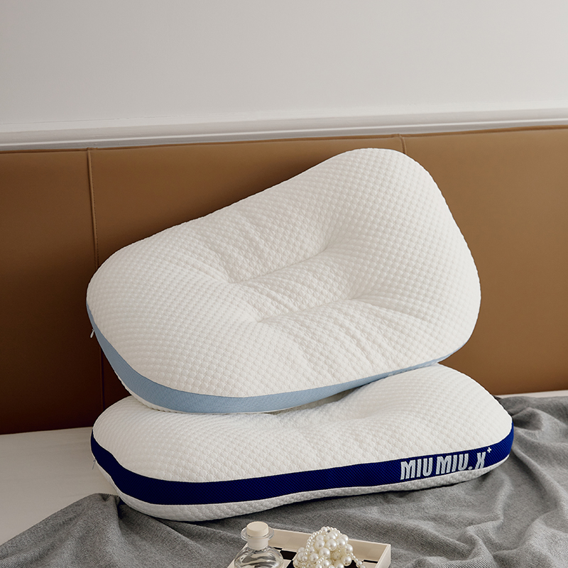 2023新款针织提花超柔MIUMIU枕枕头枕芯 48*74cm/只miumiu枕--深蓝