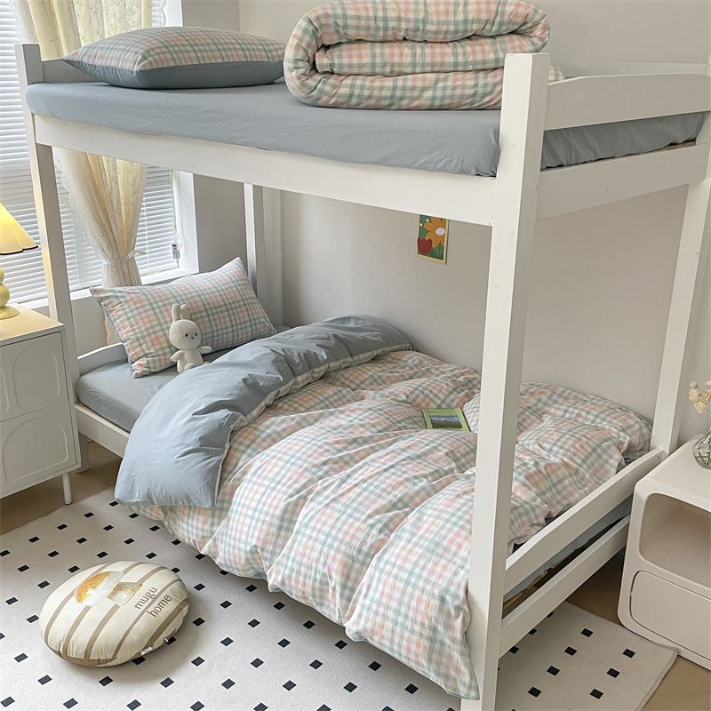 2025新款全棉色织水洗棉学生季-系列 冰激凌绿