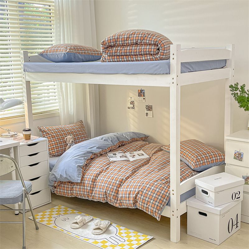 2025新款全棉色织水洗棉学生季-系列 半夏时光-桔