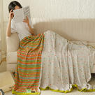 2024新款竹纤维毛巾被竹棉冷感毯子夏季盖毯 100*150-盖毯 彩色波点