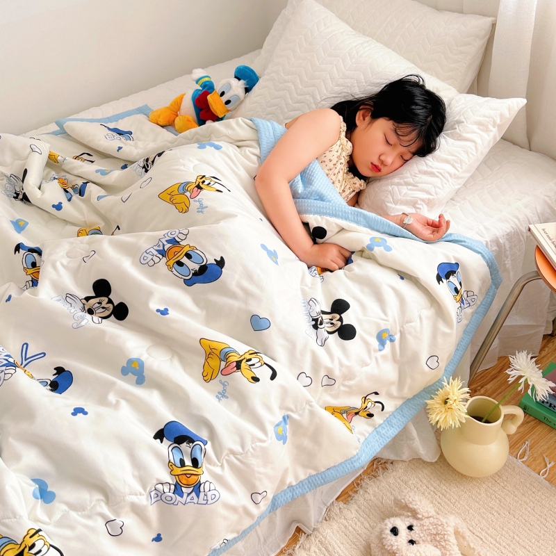 2024新款迪士尼小凉豆夏被儿童枕 被子被芯 110*150cm单夏被 米奇伙伴