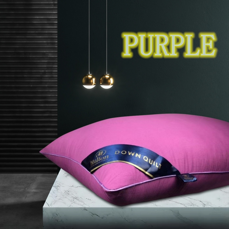 希尔顿枕芯pillow hilton酒店希尔顿五星级酒店枕头芯希尔顿枕头 紫色650g（低）