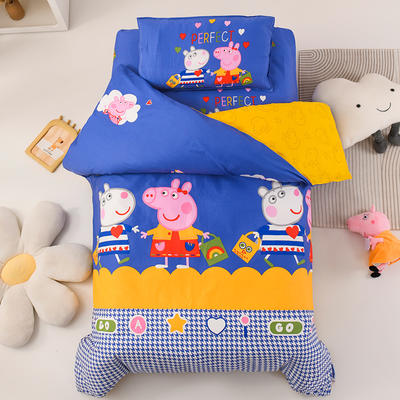 2023新款正版小猪佩奇幼儿园套件系列 被套+床垫套+枕套 购物佩奇