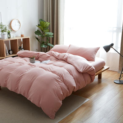 针织棉天竺棉 单品床单 200cmx250cm 暗粉纯色