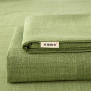 2024新款原棉标老粗布系列床单三件套 120*230cm单床单 嫩绿