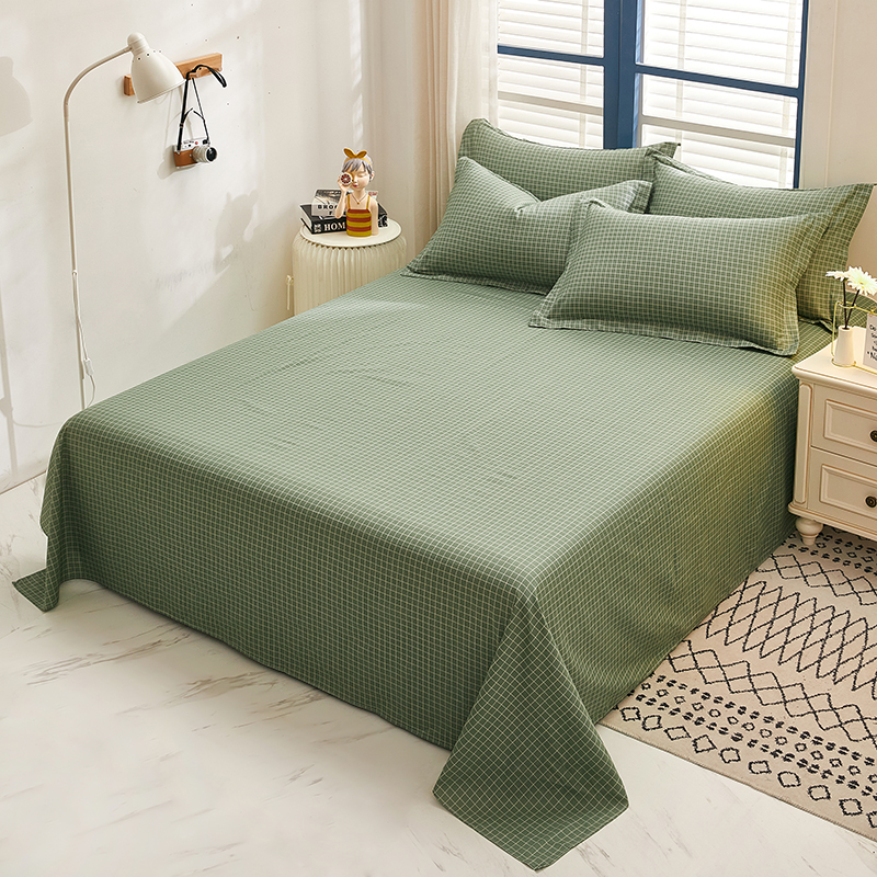 2021新款多规格全棉印花单品系列--单床单 230*250cm 莫兰迪绿