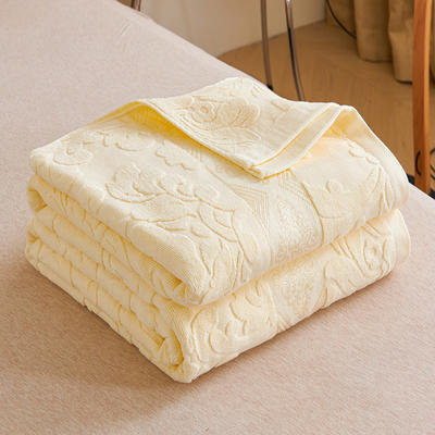 2024新款全棉回忆老式毛巾被 180x220cm 欧雅米白