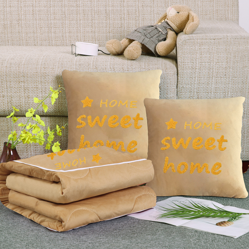 2019新款双层水晶绒抱枕-sweet