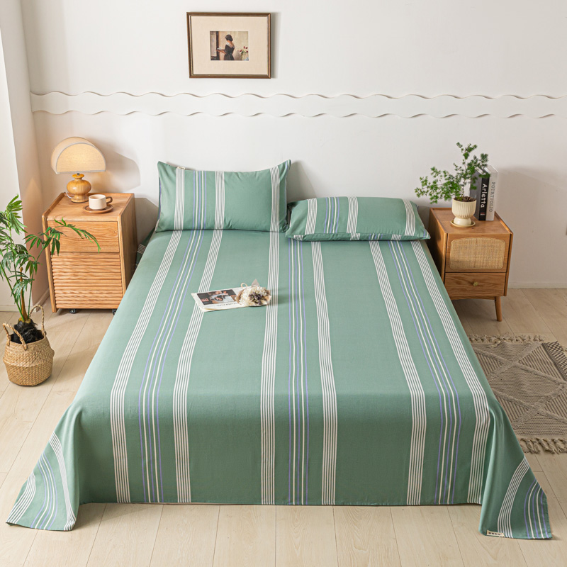 2024新款老粗布床单系列 150*240cm单床单 气质绿