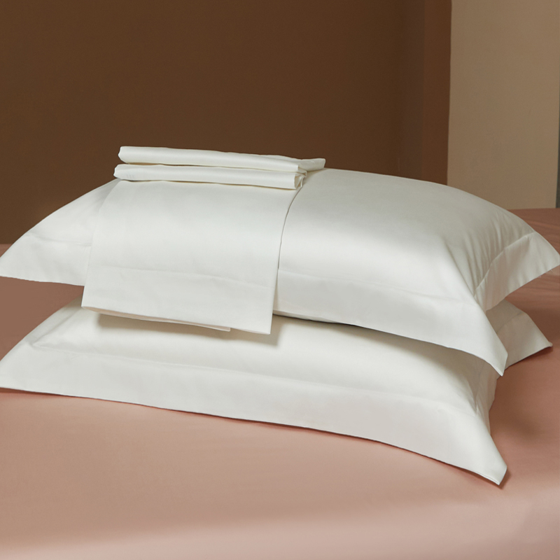 柔系列A类100支长绒棉单品枕套 48cmX74cmX2 纯洁白