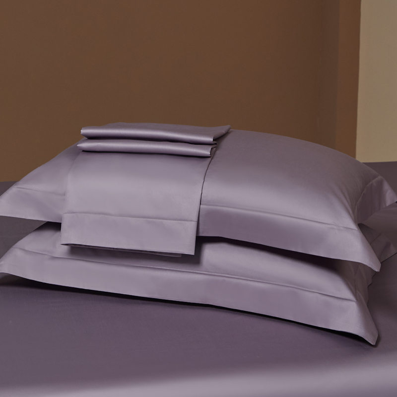 柔系列A类100支长绒棉单品枕套 48cmX74cmX2 蔷薇紫