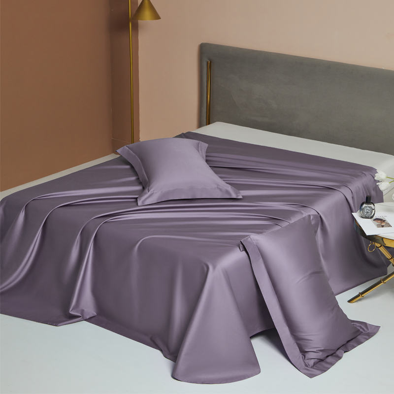 柔系列A类100支长绒棉单品床单 245cmx250cm 蔷薇紫