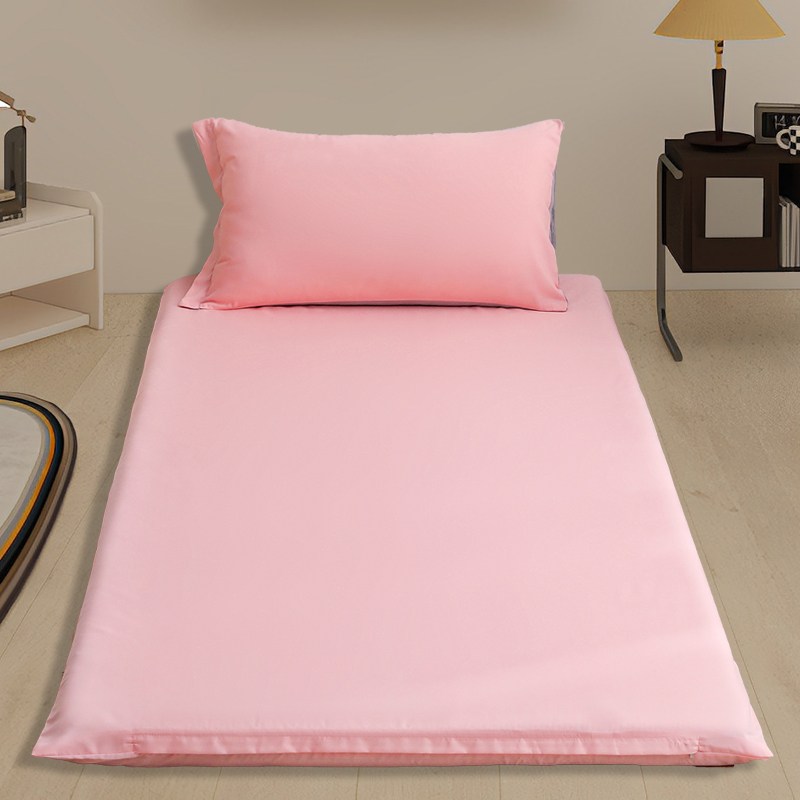 2024新款宿舍家用双面被褥套床垫套 单套90*200cm 粉色