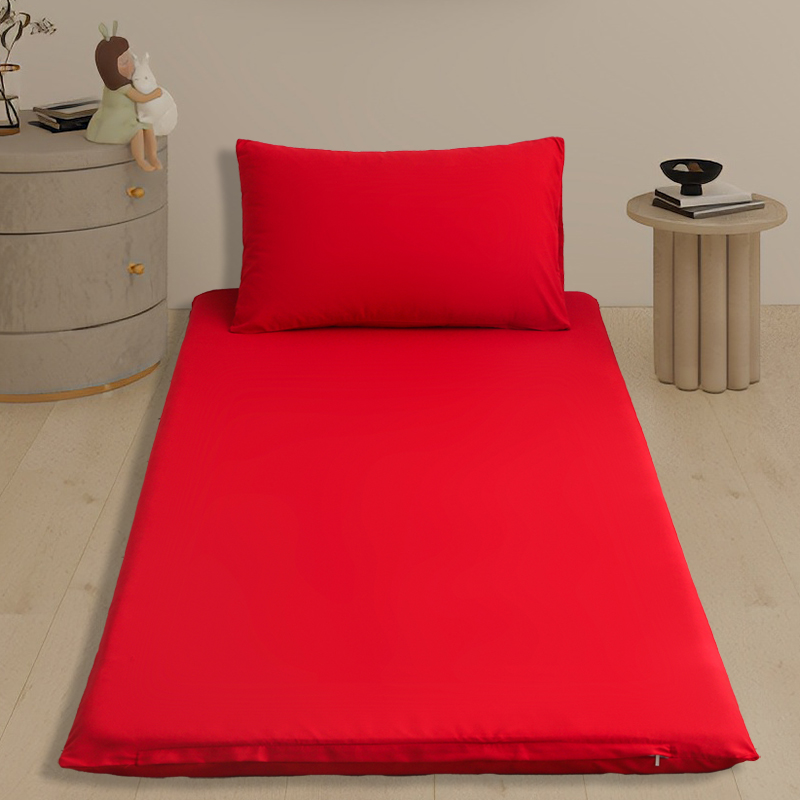 2024新款宿舍家用双面被褥套床垫套 单套90*200cm 红色