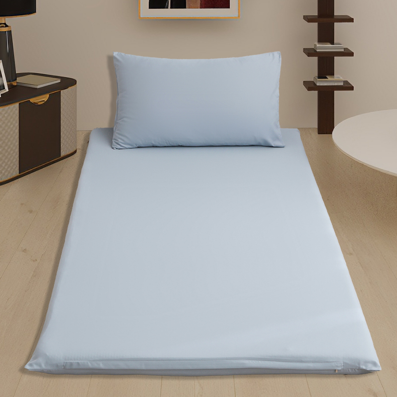 2024新款宿舍家用双面被褥套床垫套 单套90*200cm 浅蓝灰