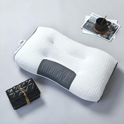 2023新款针织按摩枕 枕头枕芯 白灰48*74