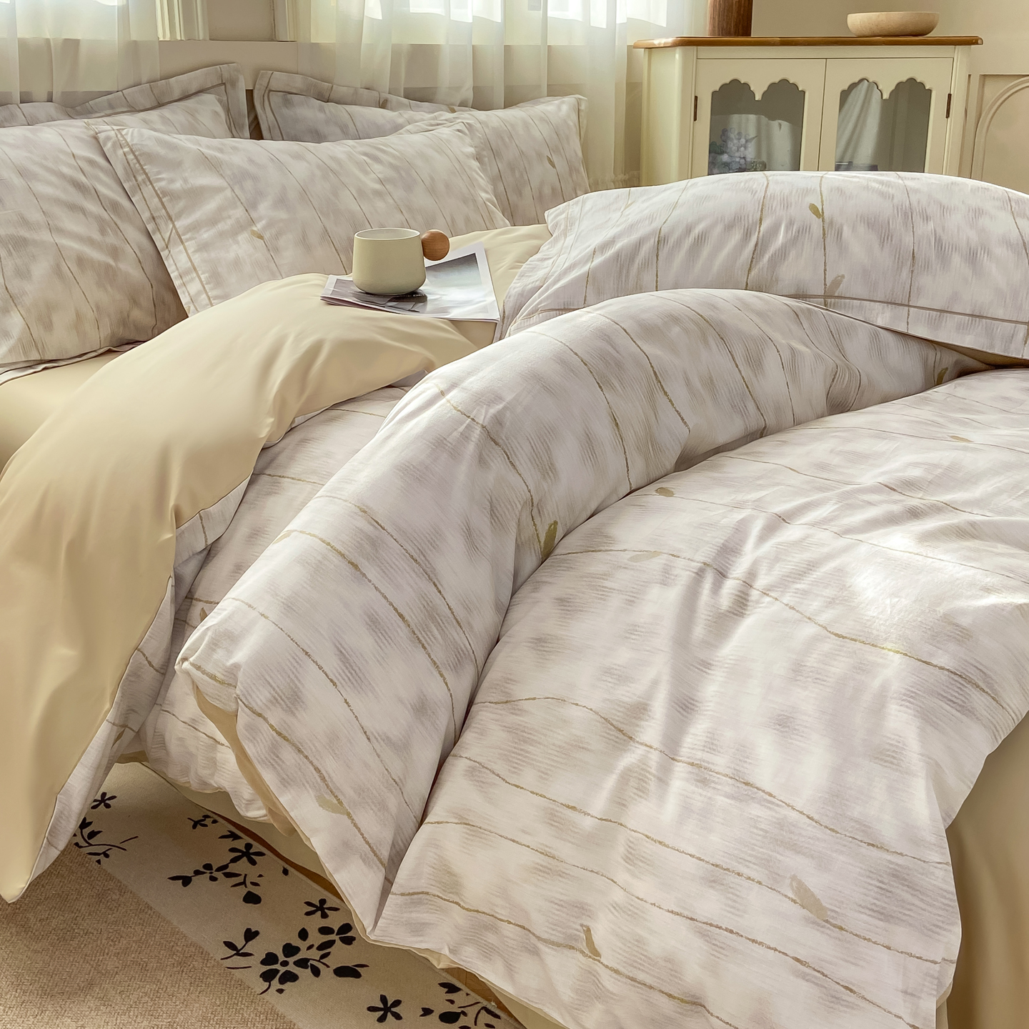 2026新款40支全棉花卉13376数码印花四件套-第一批 舒亦