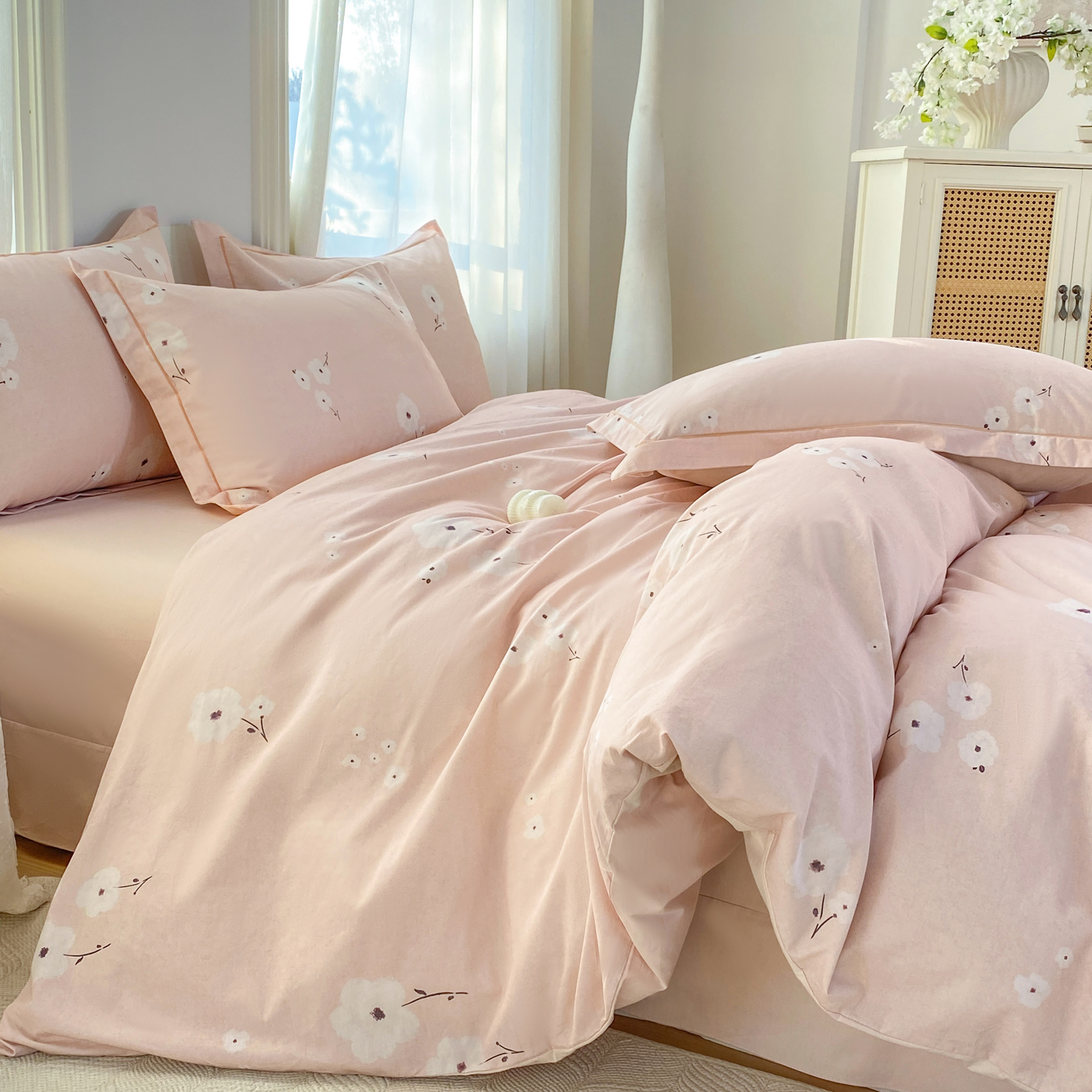 2026新款40支全棉花卉13376数码印花四件套-第二批 南意