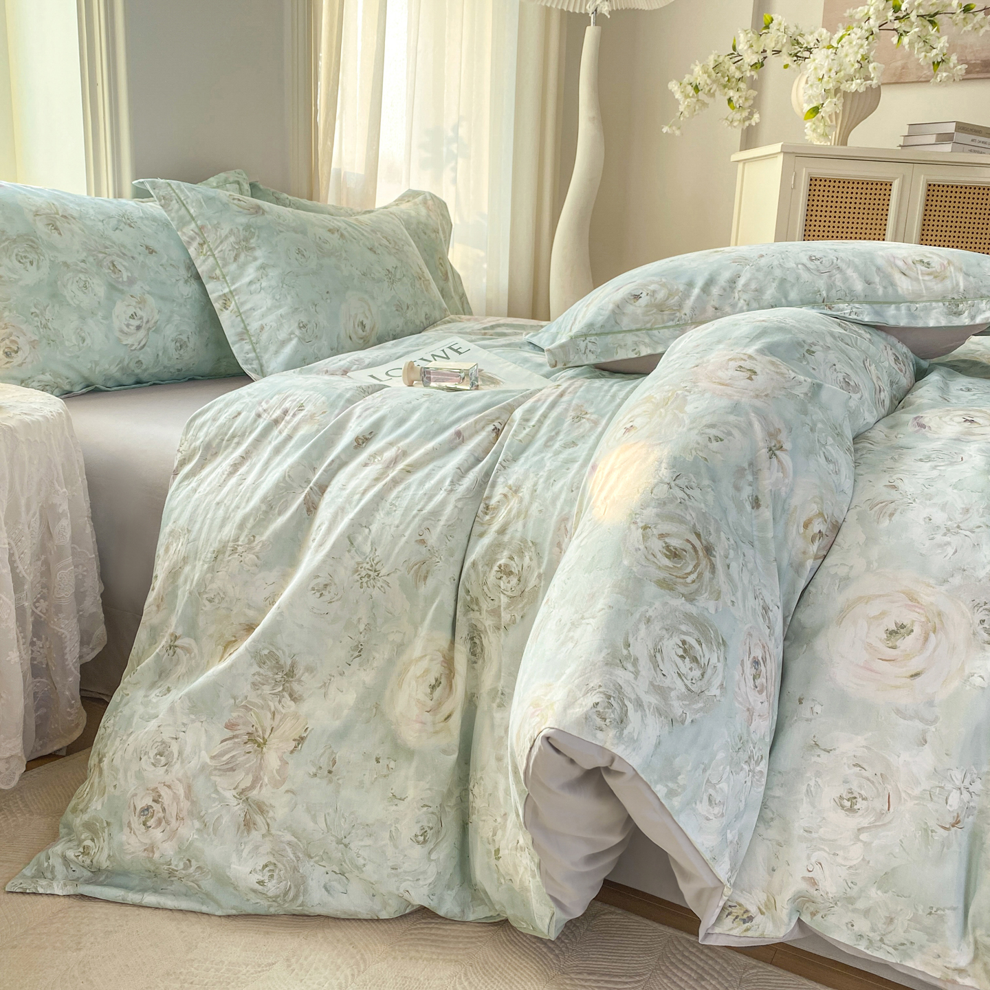 2026新款40支全棉花卉13376数码印花四件套-第二批 花漾集