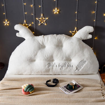 2019新款兔兔绒卡通造型床头靠垫 1.5m 白色
