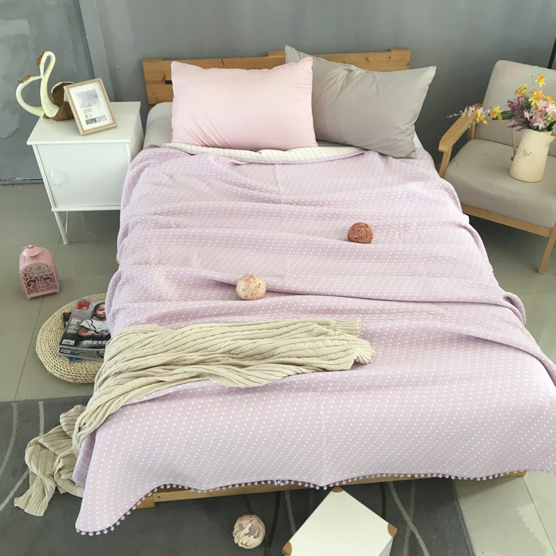 三层提花夏被毯