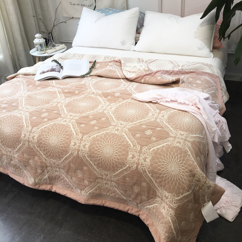 三层提花夏被毯