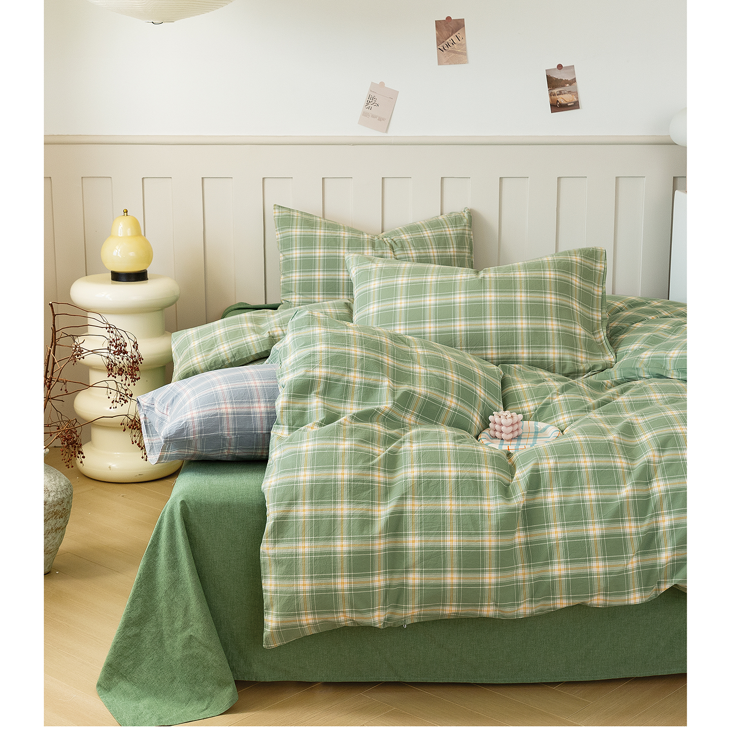 2025新款加厚水洗棉（面料） 抹茶-绿