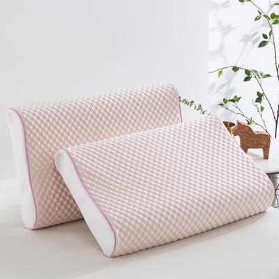 2023新款纯净版冰豆豆乳胶枕枕头枕芯 35*55cm枕套一只 纯净-蔷薇粉