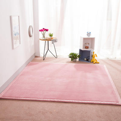 2021地垫地毯飘窗垫宝宝爬行垫（纯色地垫） 100厘米*200厘米 粉色