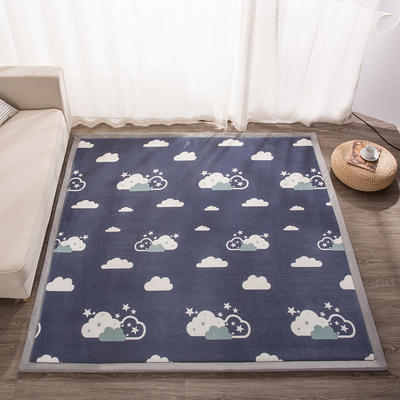 2021地垫地毯飘窗垫宝宝爬行垫(印花地垫) 100厘米*200厘米（厚度2cm） 云朵之恋