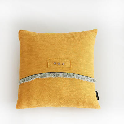2018新款米卡罗(棉麻系列)抱枕 45x45cm 橘黄