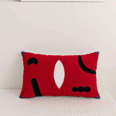 2021新款罗拉毛巾绣抱枕 45*45cm/个(含芯） 罗拉(红)