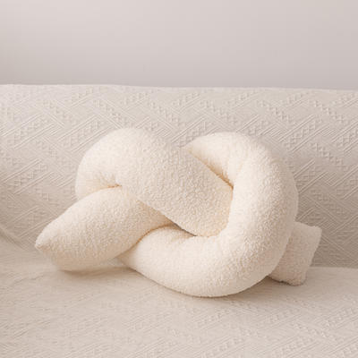 2022新款软棉棉系列抱枕 (含芯不可拆卸) 白色扭扭  直径约10cm，长180cm