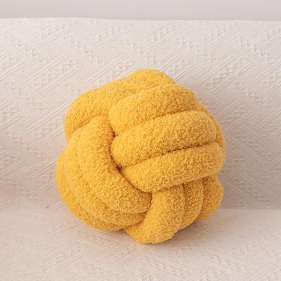 2022新款软棉棉系列抱枕 (含芯不可拆卸) 黄球  直径约35cm