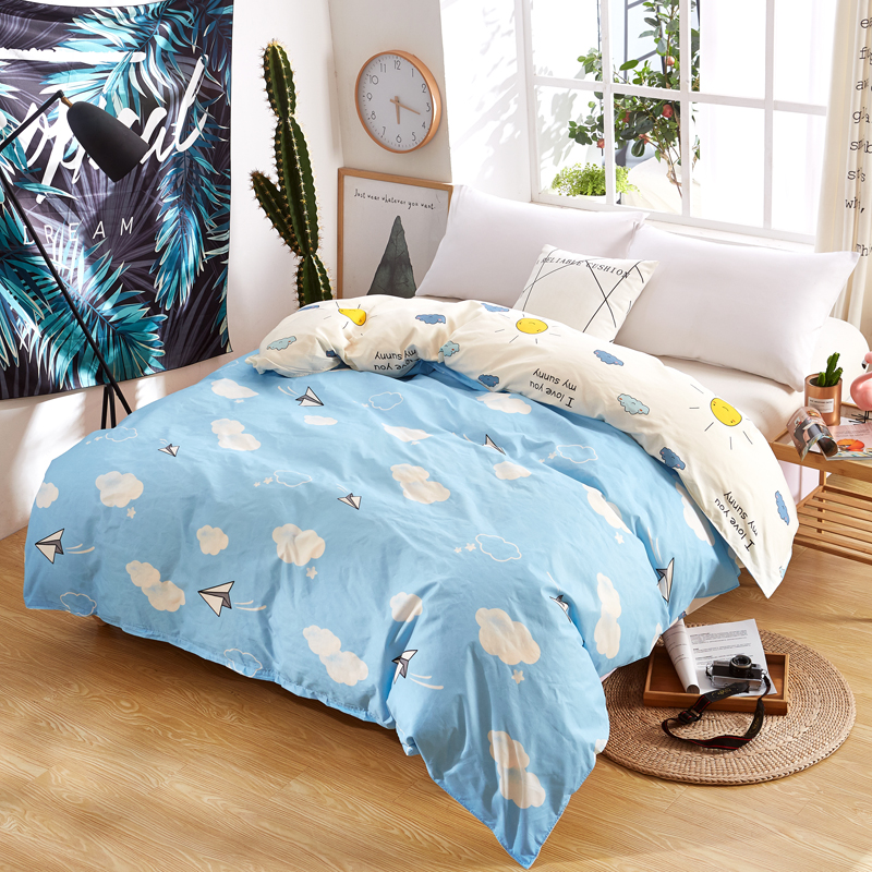 2018新款芦荟棉单被套