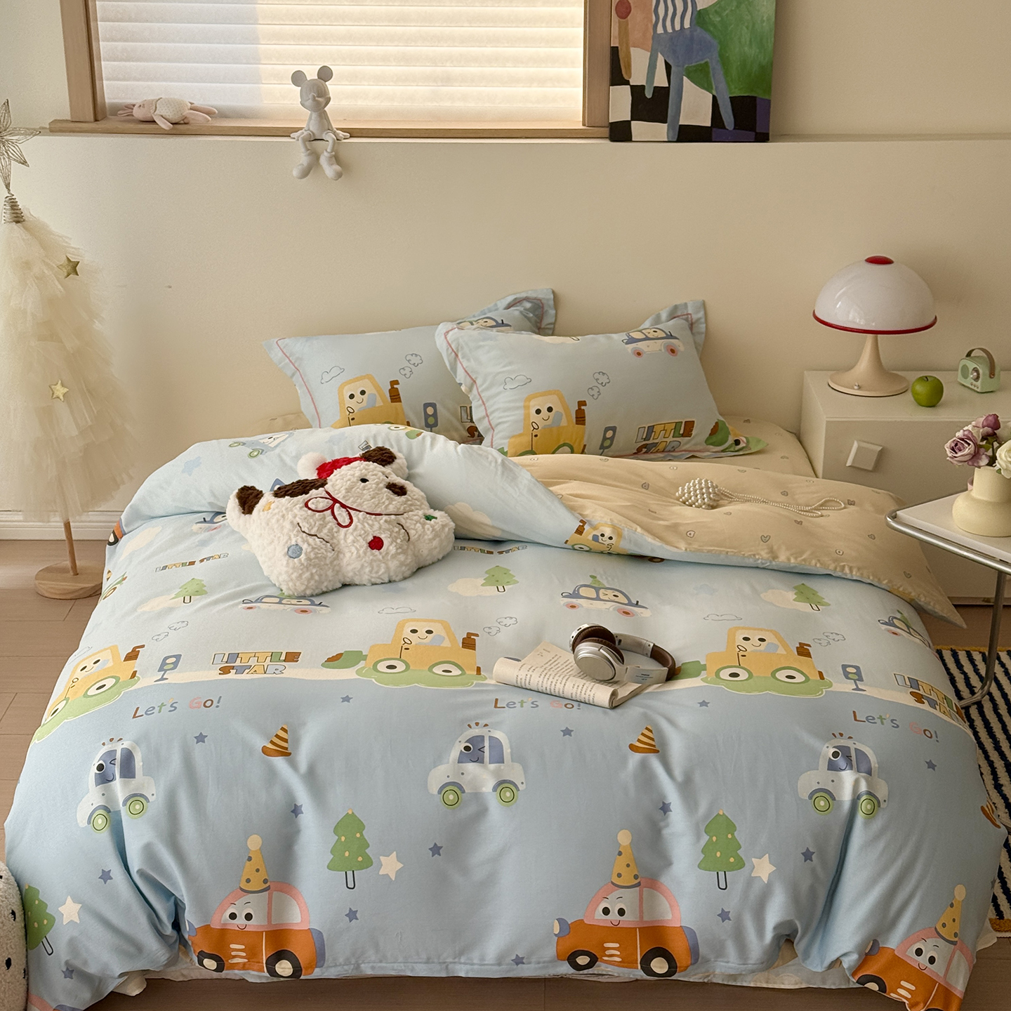 2026新款全棉13370四件套（3） 云朵汽车