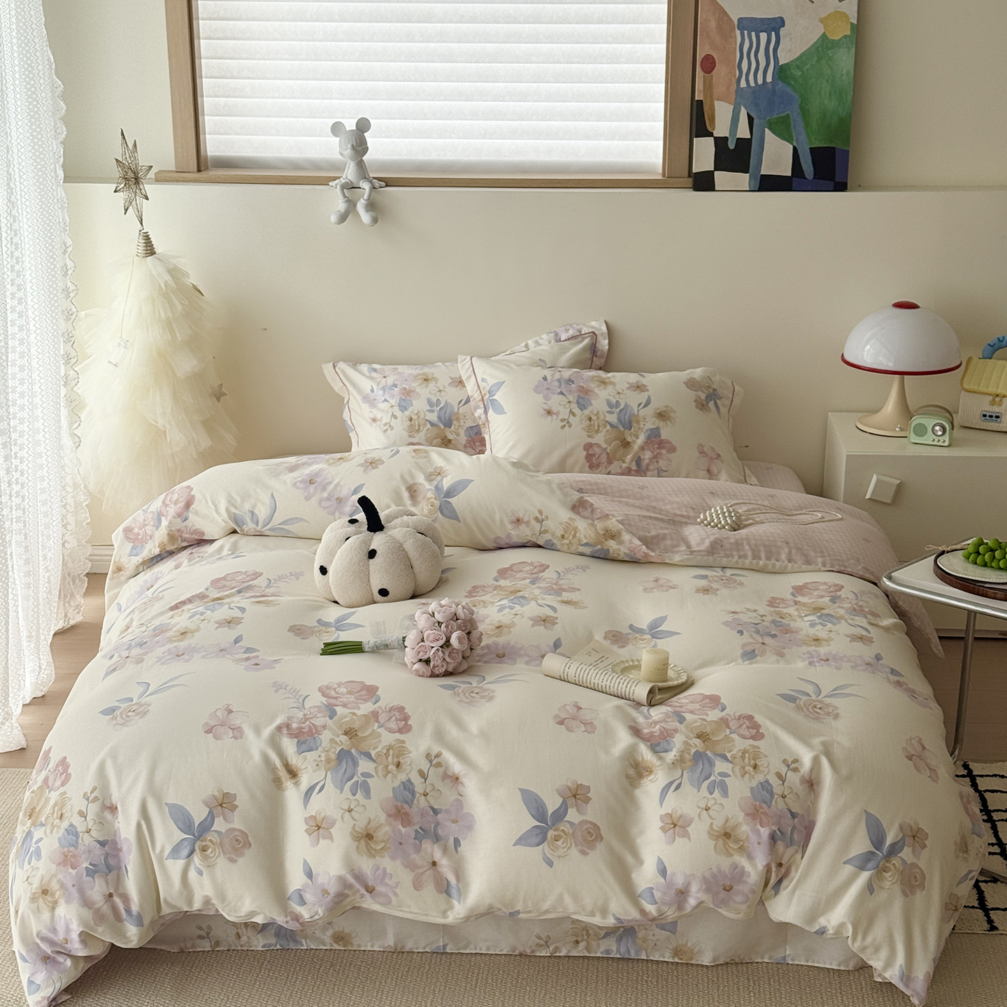 2025新款全棉13070四件套（11） 兰影-米