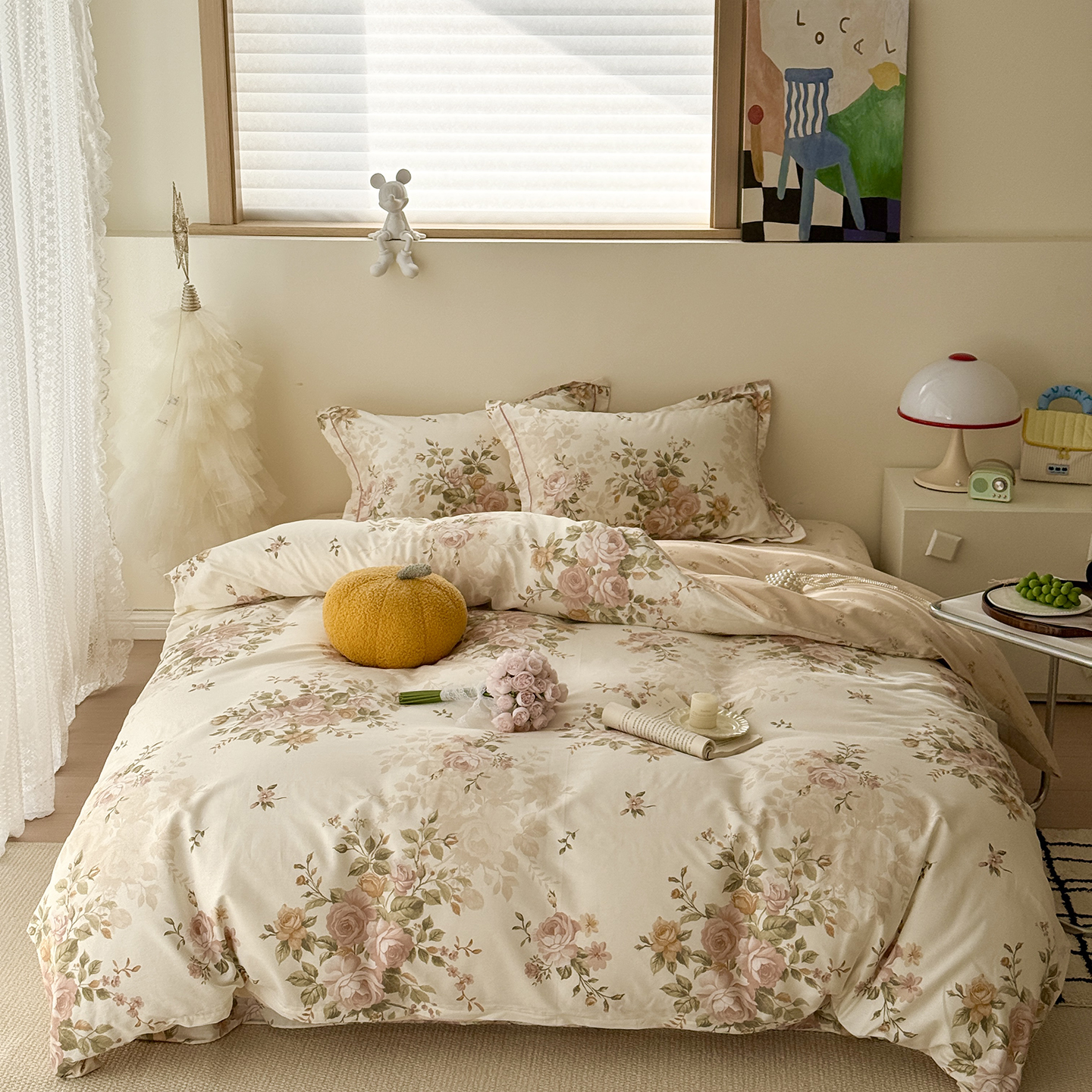 2025新款全棉13070四件套（11） 曼朵-咖