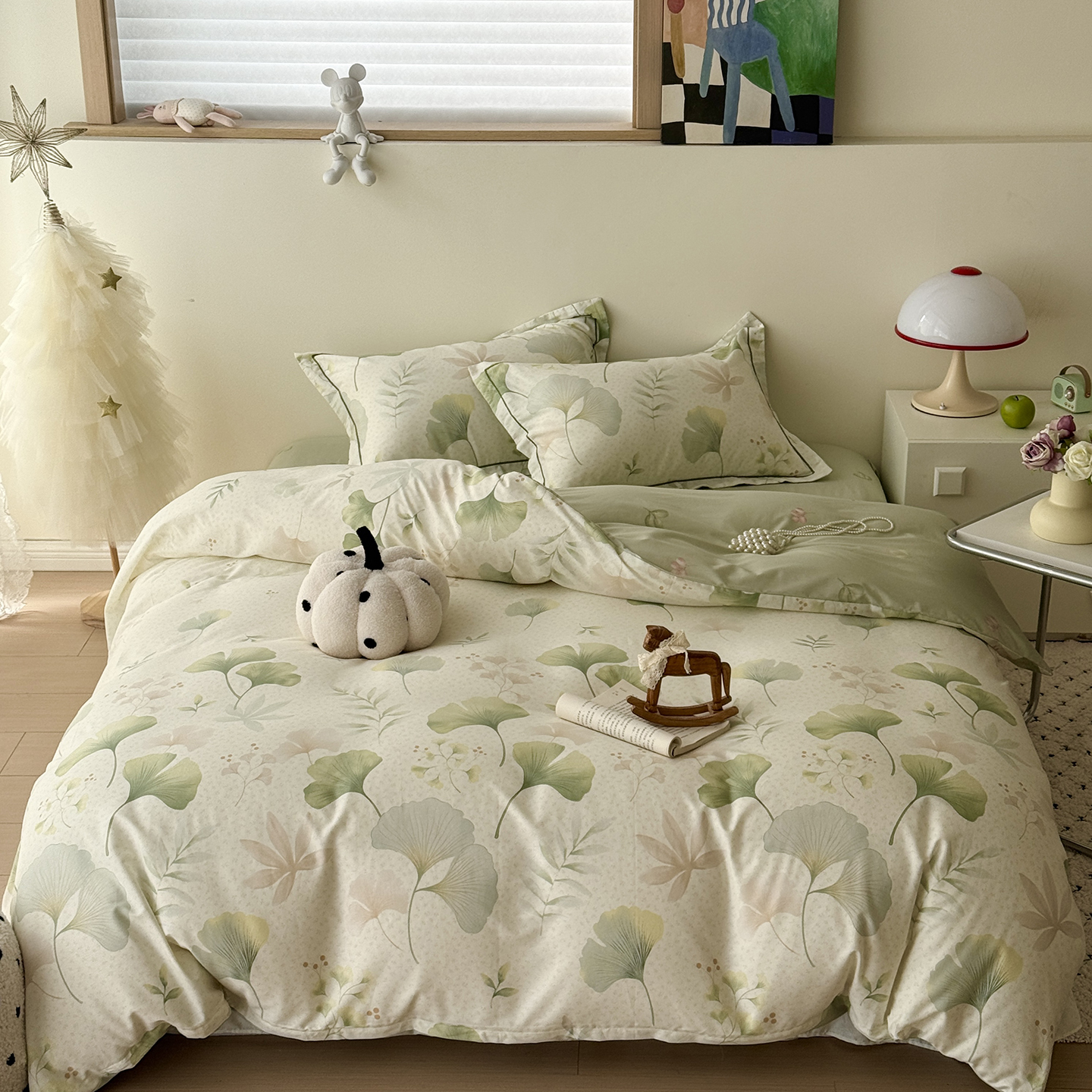 2026新款全棉13370四件套（3） 银杏叶