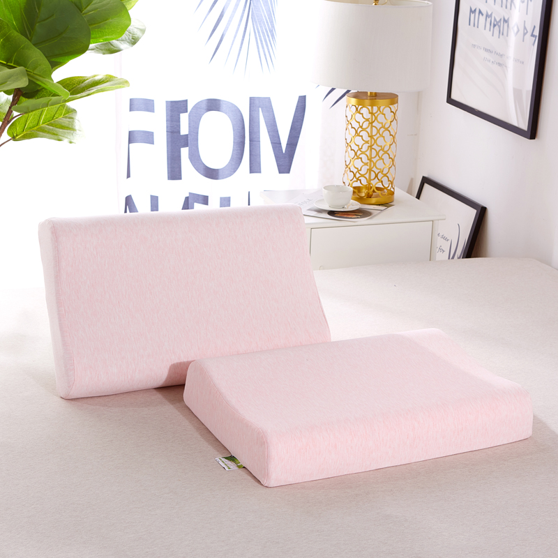 2019新款-帕帕娜拉-高端纯棉乳胶枕 粉色40*60cm
