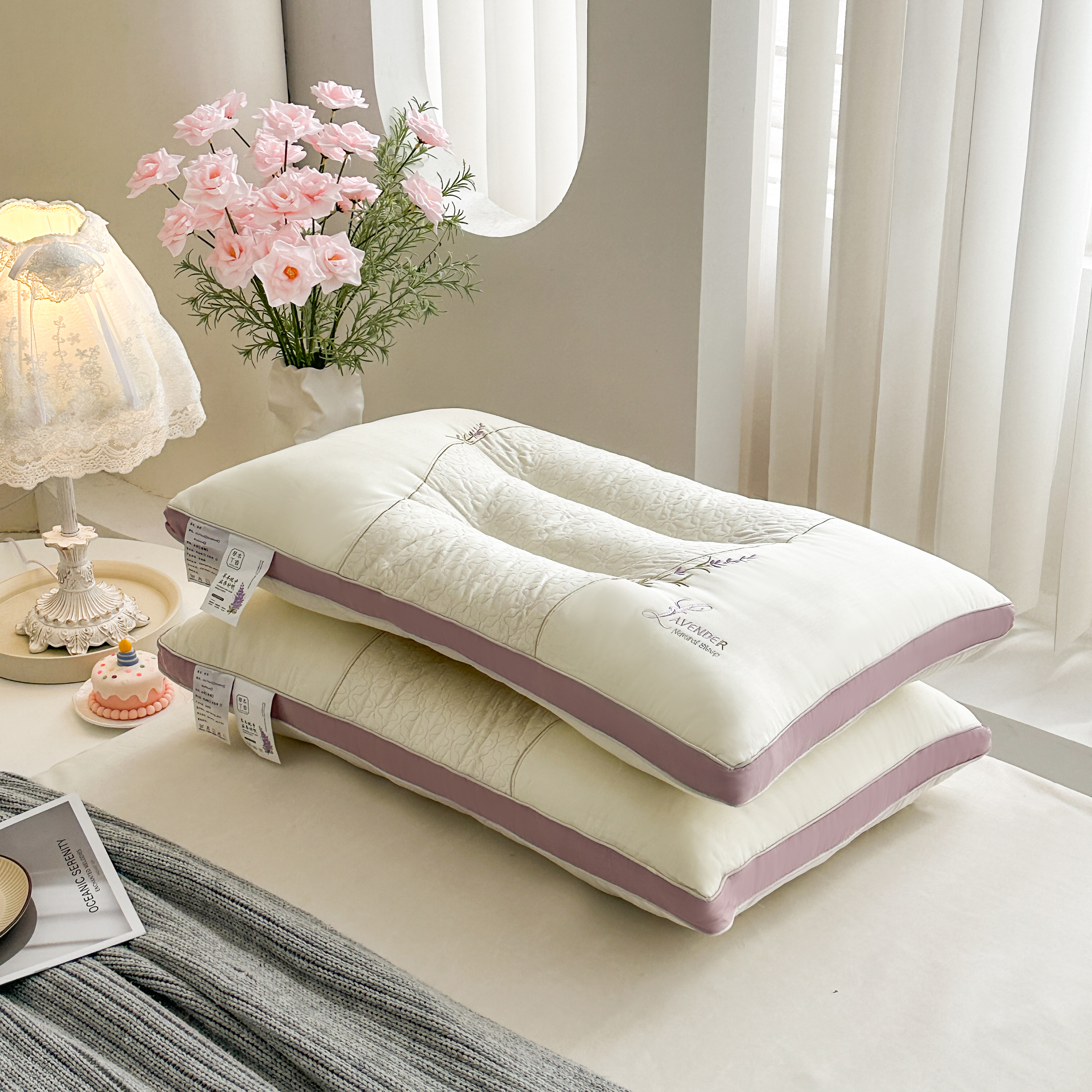 2025新款草本丁香护颈枕头枕芯