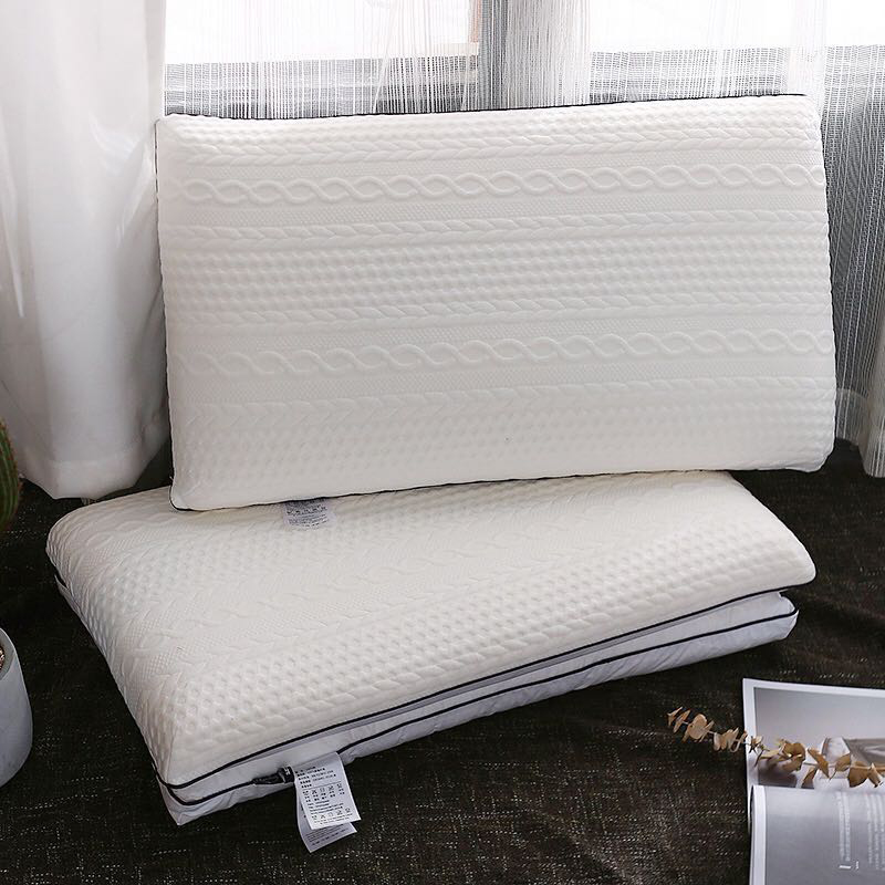 2020新款米约萨羽丝绒乳胶复合枕枕头枕芯48*74cm/只 白