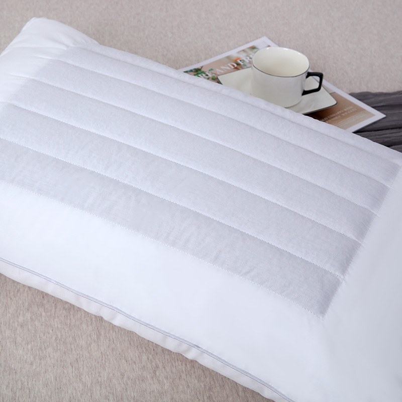 2022新款全棉星级酒店枕 宾馆酒店配套系列枕芯枕头 全棉荞麦两用枕 中枕一只装
