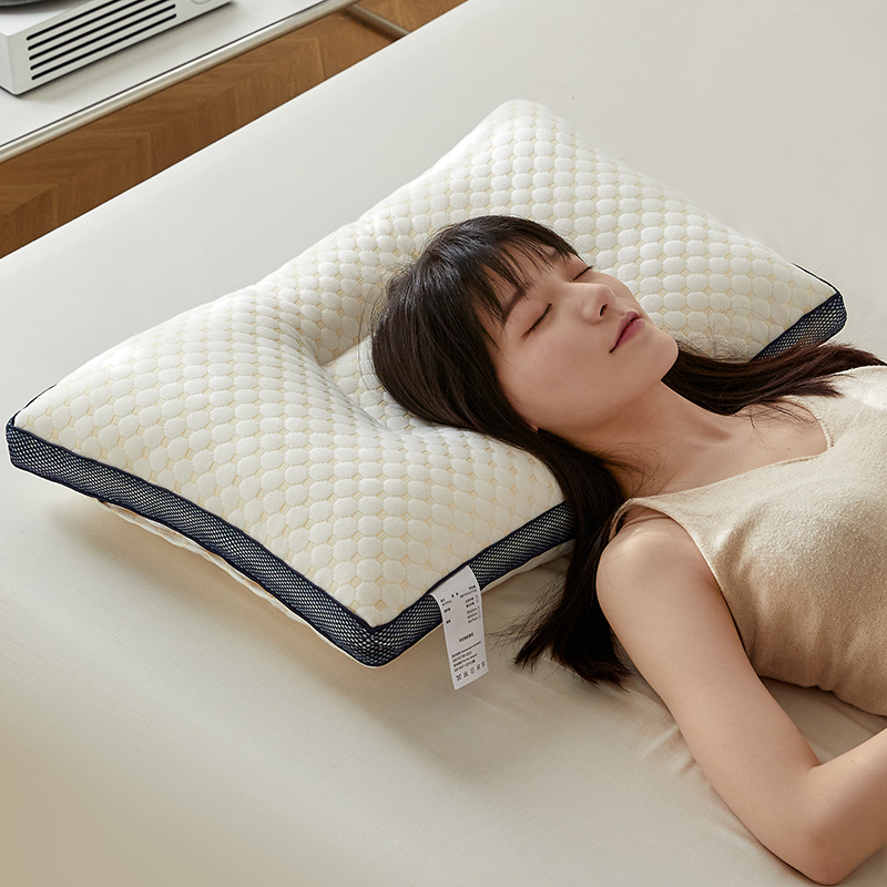 2024新款水立方按摩亲子分区护颈枕 枕头枕芯 学生枕-高枕 40*60cm 单只装