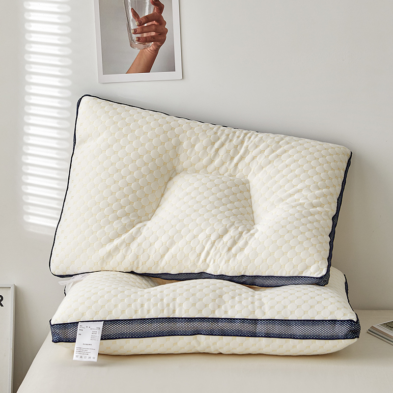 2024新款水立方按摩亲子分区护颈枕 枕头枕芯 成人枕-低枕 48*74cm 单只装