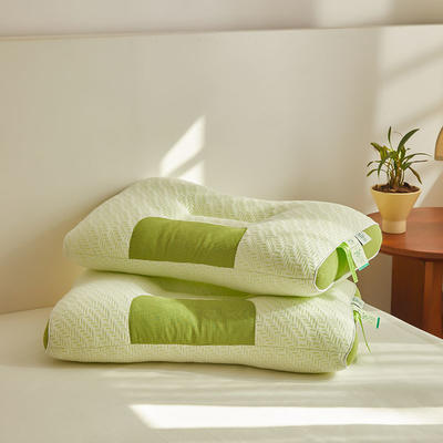 2024新款3D竹炭纤维抑菌安睡枕枕头枕芯 竹炭纤维按摩低枕 48*74cm 单只装