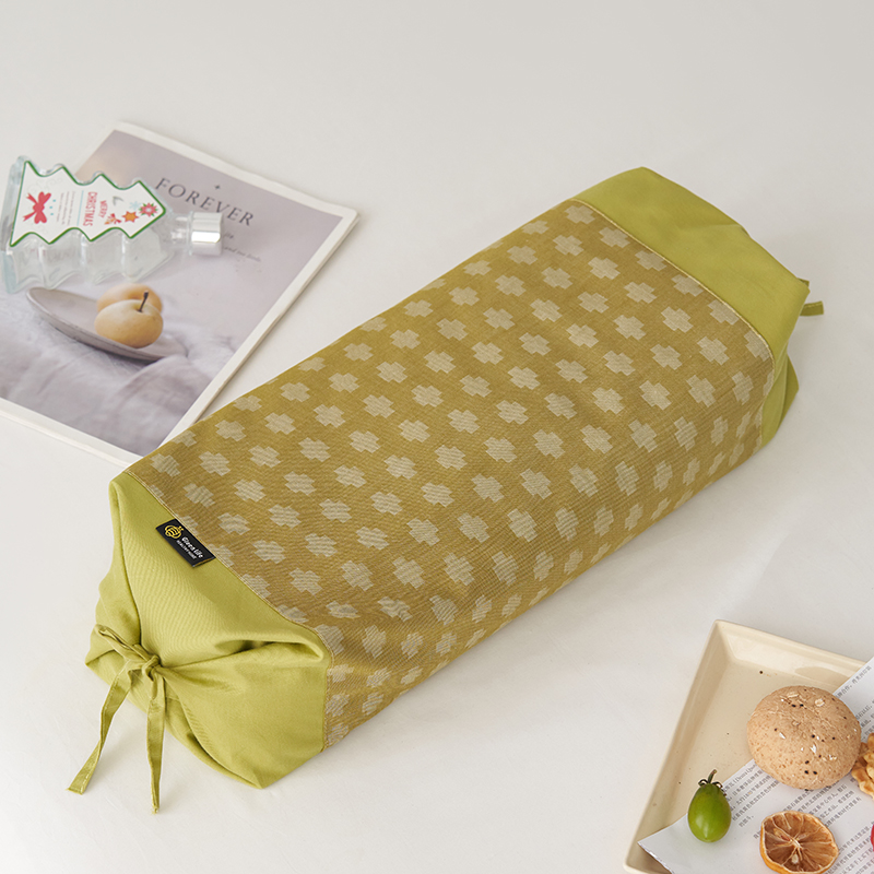 2024新款洛卡可调节全荞麦枕  枕头枕芯 风格一 30*60cm 绿色【单只】